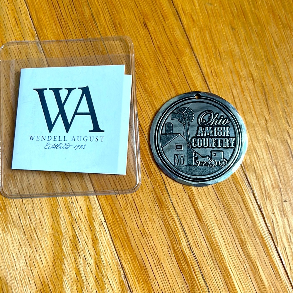 Wendell August pewter Ohio Amish Country pendant